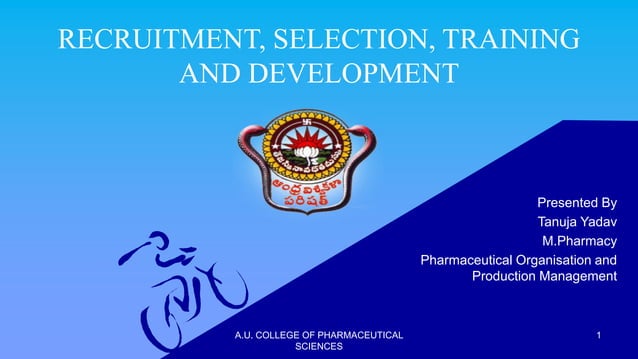 Recruitment selection training and development | PPT