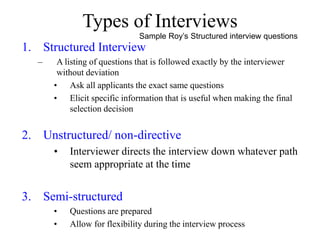 Non Direct Interviewing Recruitment strategies | PPT