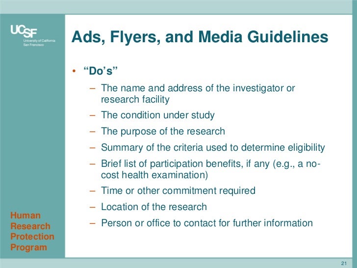 basic study recruitment and regulatory issues which methods are appr sample flyer for research recruitment