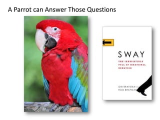 A Parrot can Answer Those Questions  