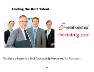 recruiting tool 
Finding the Best Talent 
60 
 