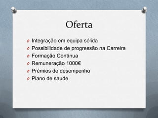 3ª fase - Processo de selecção