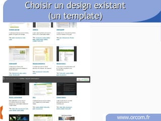 Choisir un design existant (un template) 