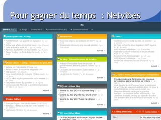 Pour gagner du temps   : Netvibes 