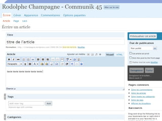 Comment écrire un article ?  