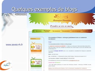 Quelques exemples de blogs www.seves-rh.fr 