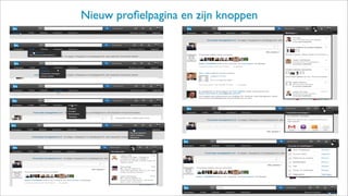 Nieuw proﬁelpagina en zijn knoppen
 