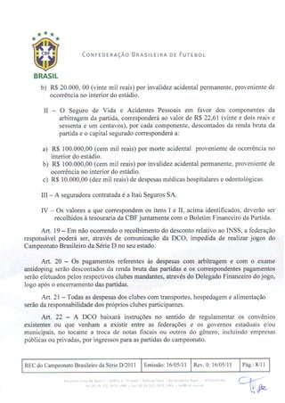 Série D 2011 - Regulamento da competição