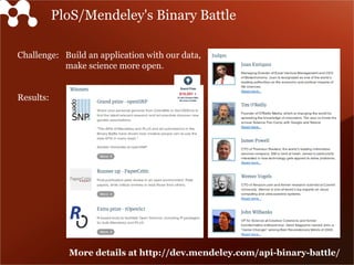 Mendeley's Data and Perspectives on Data Challenges