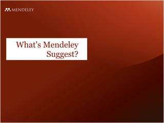 Mendeley Suggest: Engineering a Personalised Article Recommender System