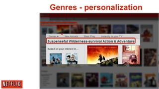 Genres - personalization




                           11
 