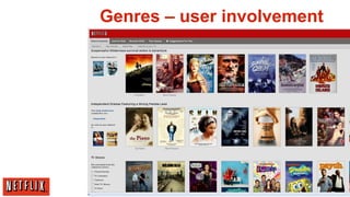 Genres – user involvement




                            14
 