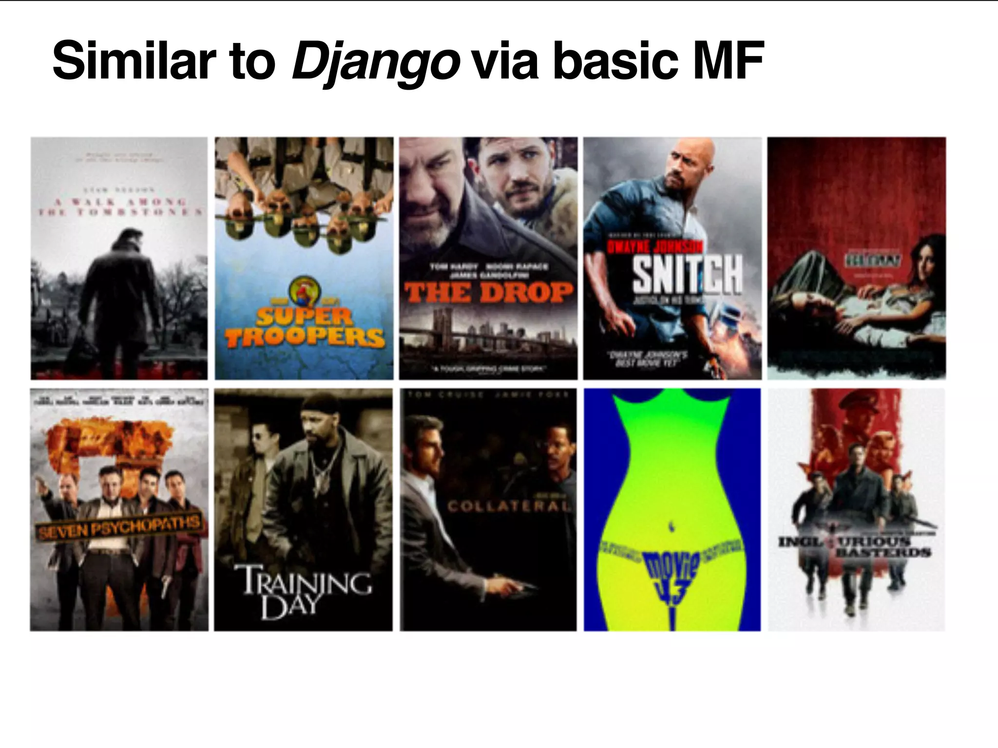 Similar to Django via basic MF
 