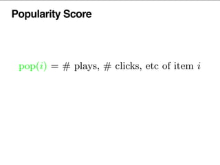 Popularity Score
 