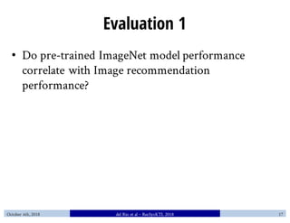 Do Better ImageNet Models Transfer Better... for Image Recommendation?