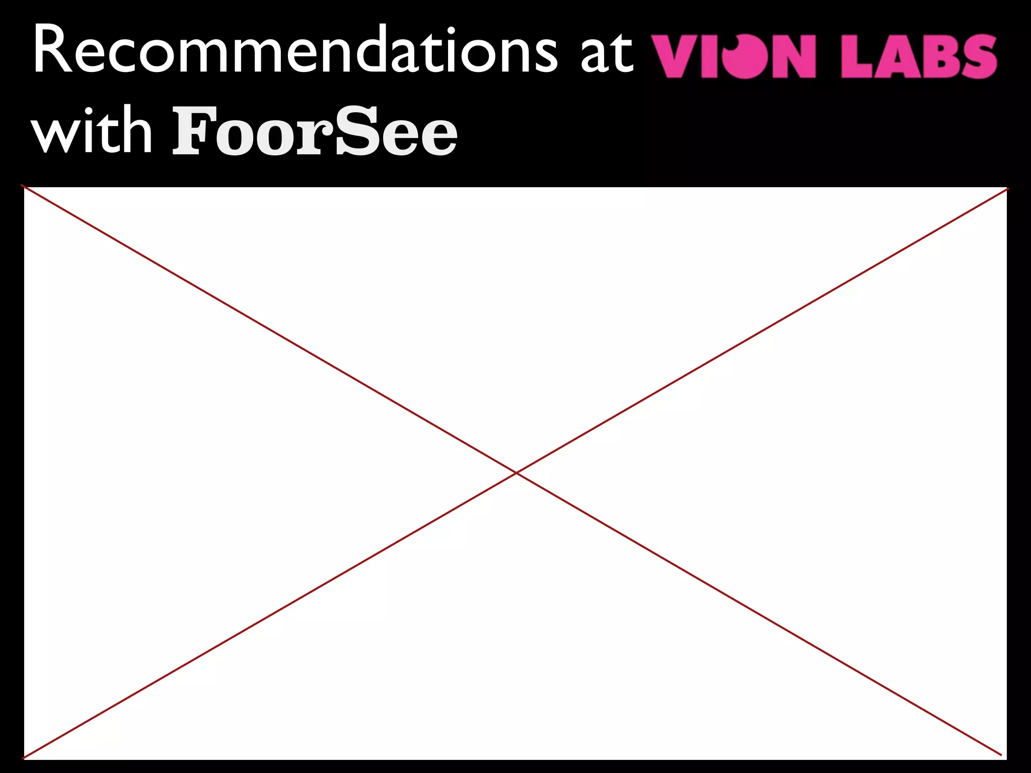 Recommendations at 
with FoorSee
 