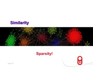 Similarity




               Sparsity!

page 10
 