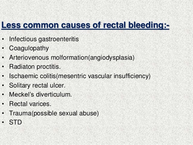 Rectal Bleeding