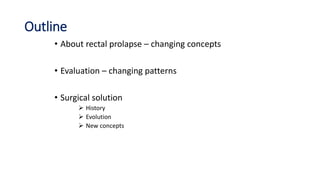 Urethral Prolapse: Practice Essentials, History of the Procedure