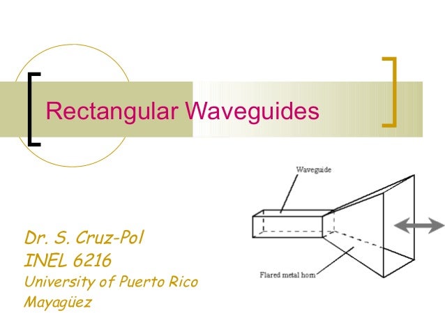 rectangular waveguides waves guide