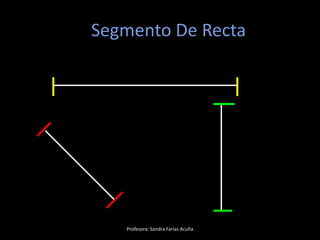 Segmento De Recta
Profesora: Sandra Farías Acuña
 