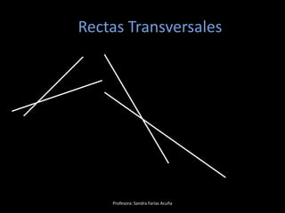 Rectas Transversales
Profesora: Sandra Farías Acuña
 