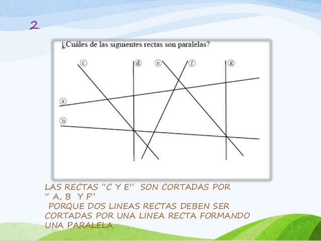 Rectas perpendiculares y paralelas