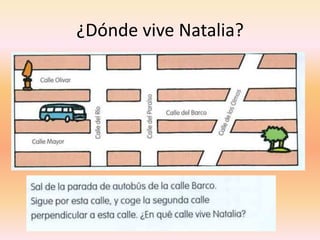 ¿Dónde vive Natalia?
 