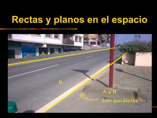 Rectas y planos en el espacio

 