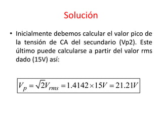Calcular Rms Rectificación de media onda ok | PPTX
