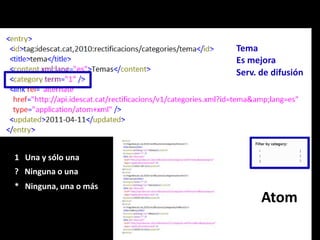TemaEs mejoraServ. de difusión1   Una y sólo una?   Ninguna o una*   Ninguna, una o másAtom