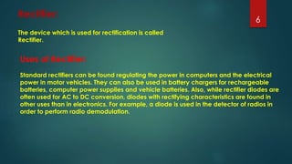 Rectification of diode | PPTX