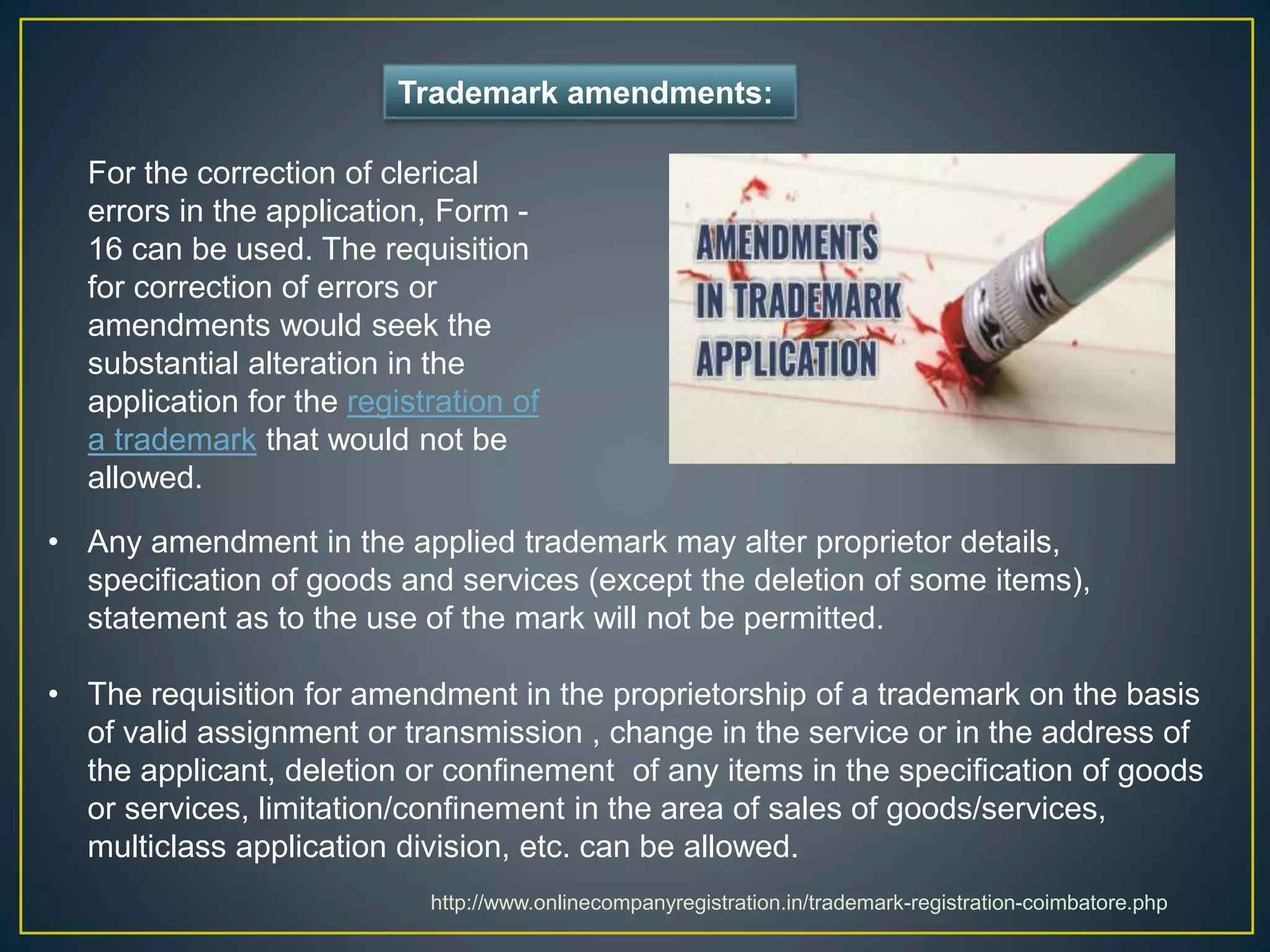 Trademark Correction Canada Search