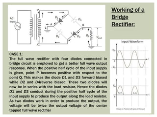 Full Wave Rectifier With Capacitor Filter