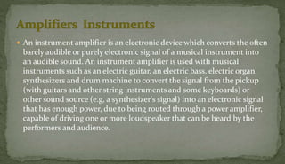 Rectifier and Amplifer instruments | PPTX