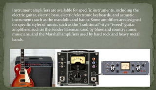 Rectifier and Amplifer instruments | PPTX
