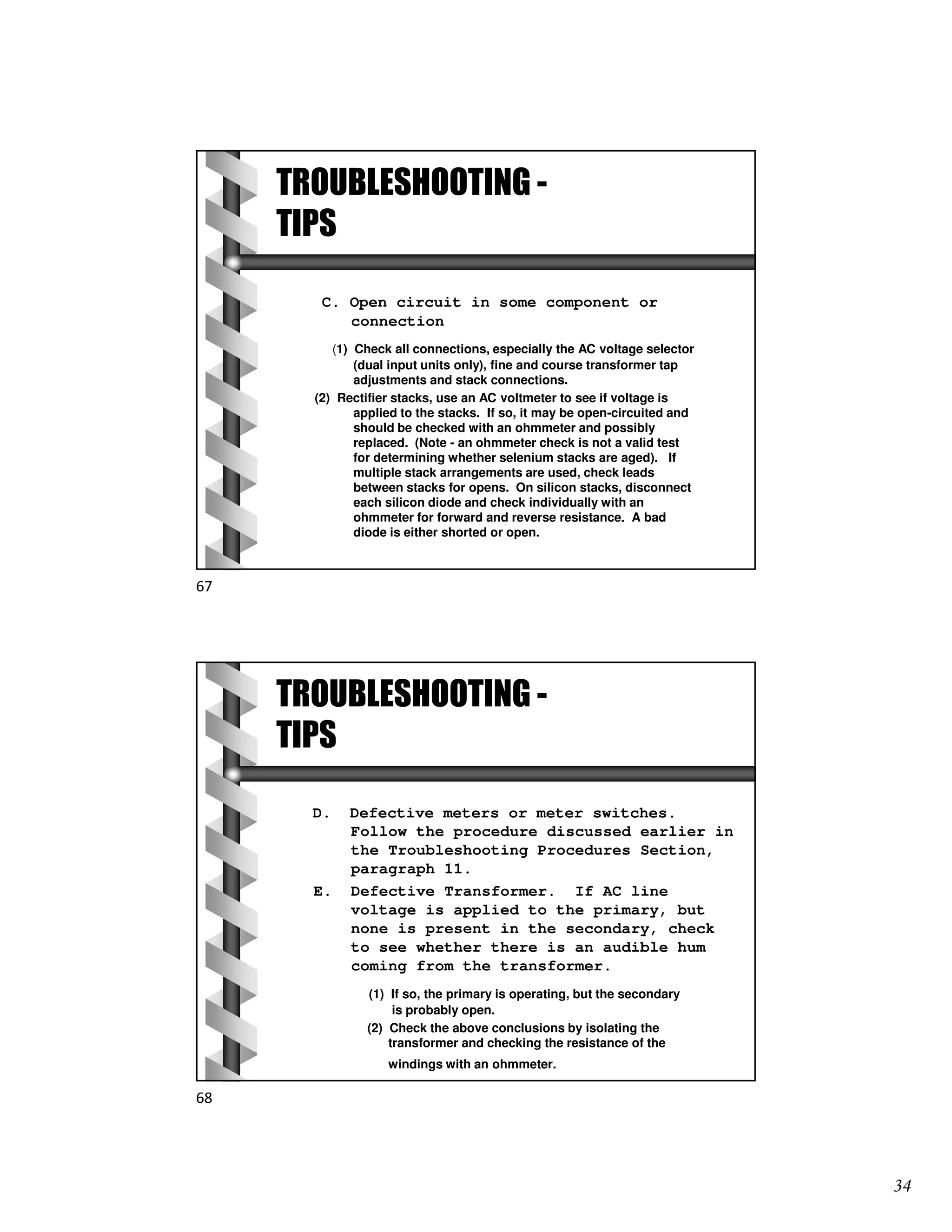 Rectifier Inspection Checklist Rectifier Operations & Maintenance - Don Olson - 2.4.2020