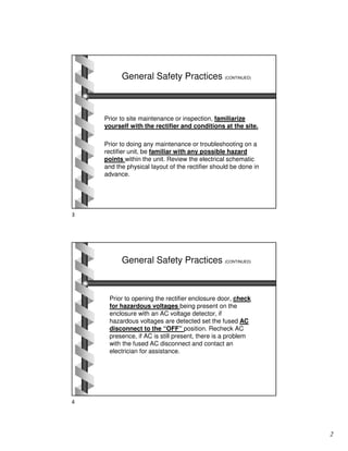 Rectifier Inspection Checklist Rectifier Operations & Maintenance - Don Olson - 2.4.2020