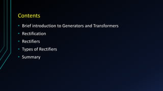 Rectifiers | PPTX
