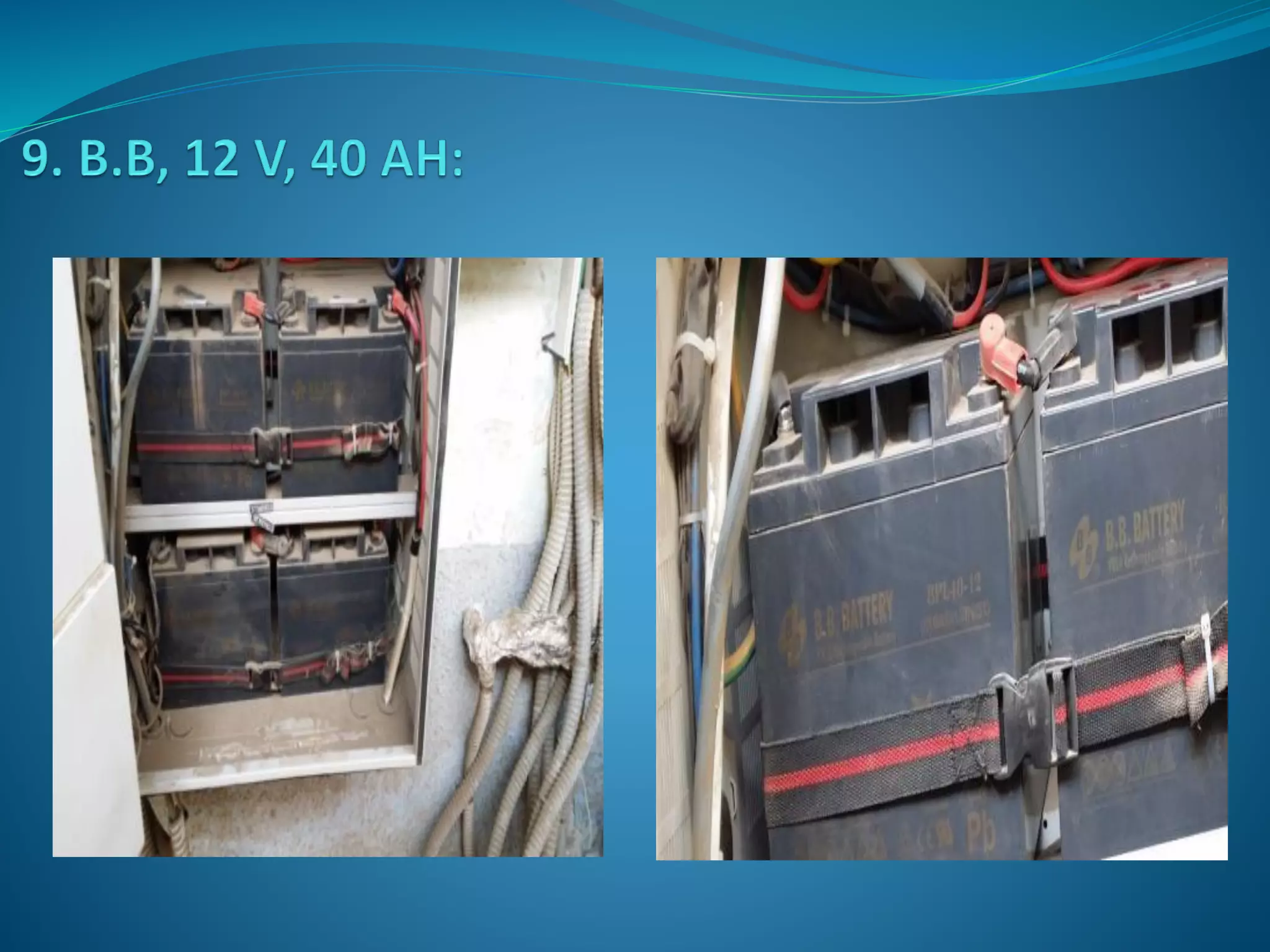 Rectifiers and Back up Batteries at Telecom Sites