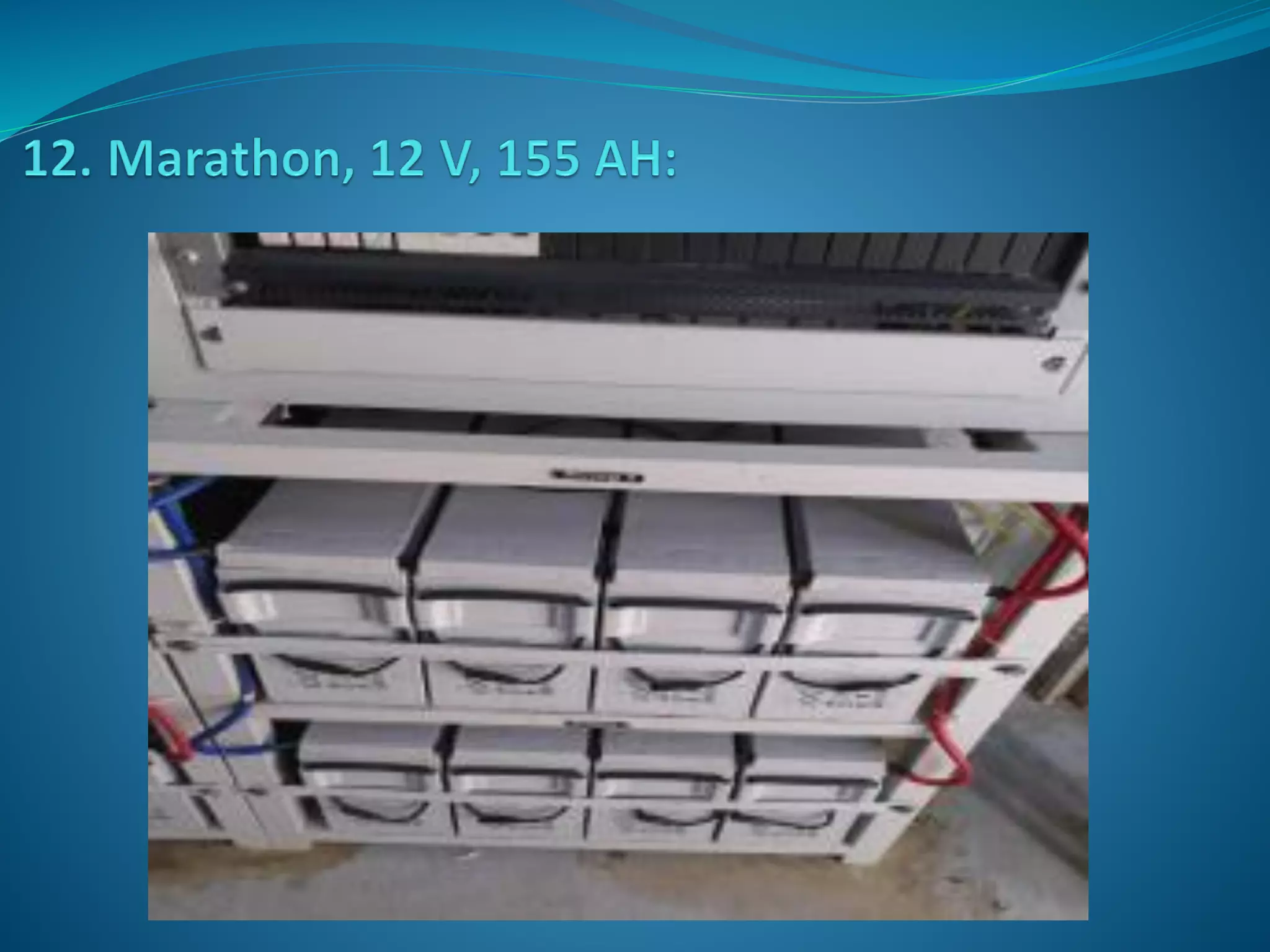 Rectifiers and Back up Batteries at Telecom Sites