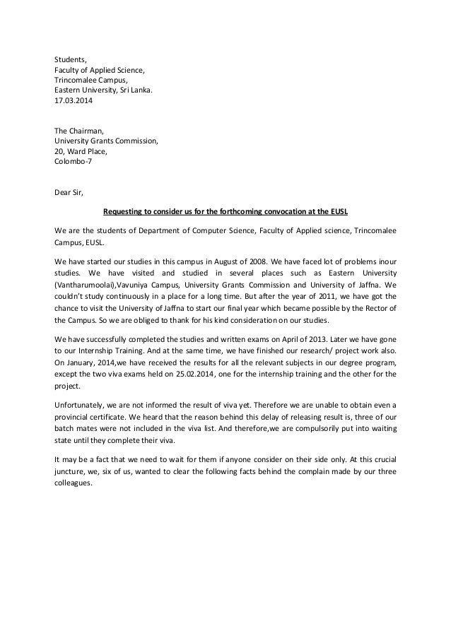 rector letter sample letter for employment