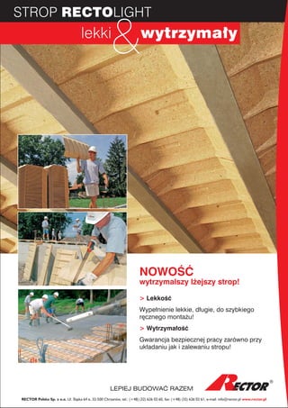 System stropowy RECTOLIGHT - ulotka | PDF