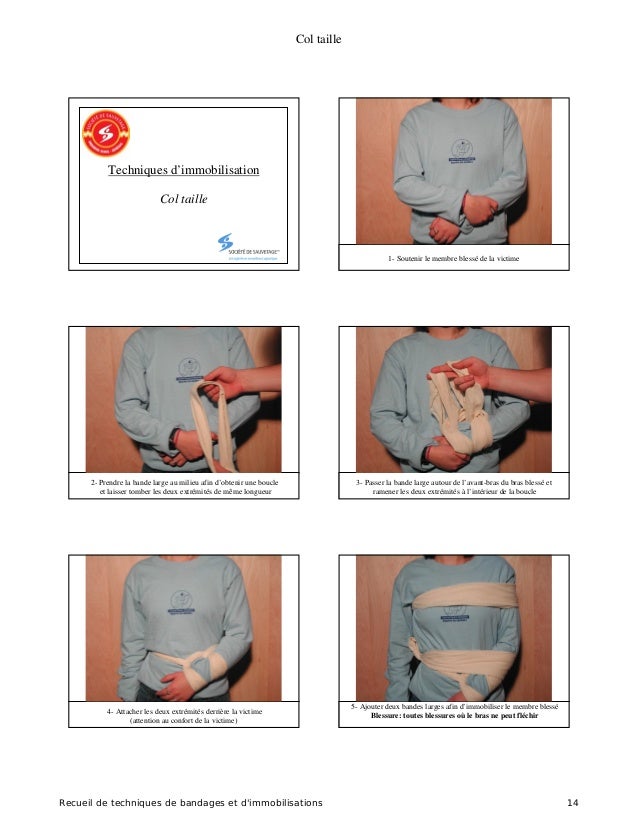 Recueil des techniques de bandages et immobilisations