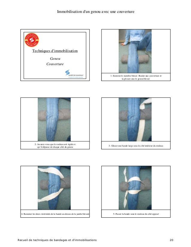 Recueil des techniques de bandages et immobilisations