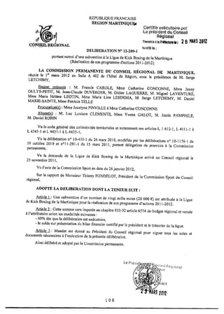 Recueil des actes administratifs mars 2012