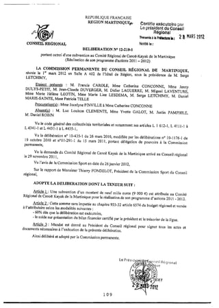 Recueil des actes administratifs mars 2012