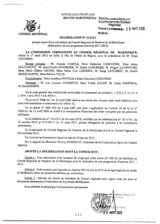 Recueil des actes administratifs mars 2012