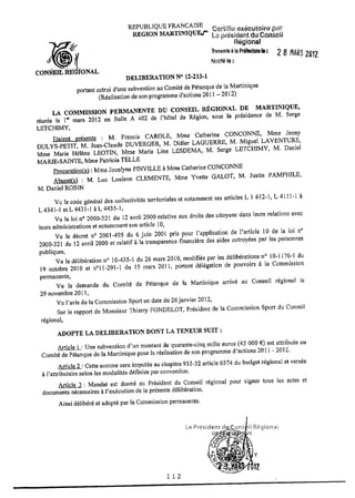 Recueil des actes administratifs mars 2012