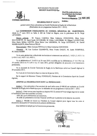 Recueil des actes administratifs mars 2012